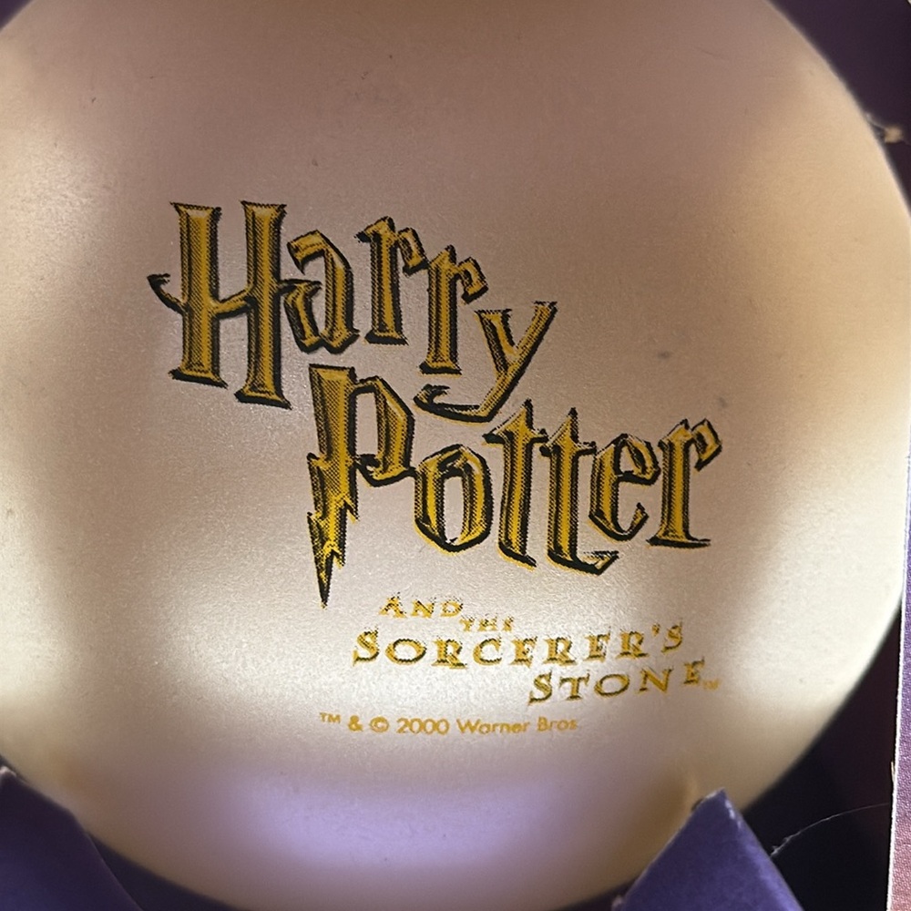 Harry Potter Sorcerer's Stone Ornament Vintage Warner Brothers Early 2000’s NIB - Picture 5 of 5